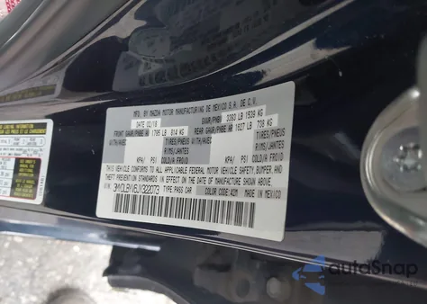 2018 Toyota Yaris Ia from USA, damaged, VIN 3MYDLBYV6JY322073